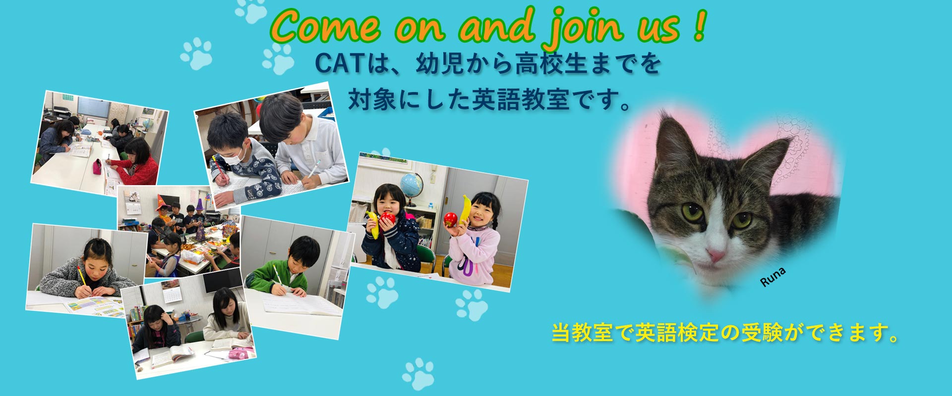 倉敷の英会話教室【CAT English School】のトップ画像です。